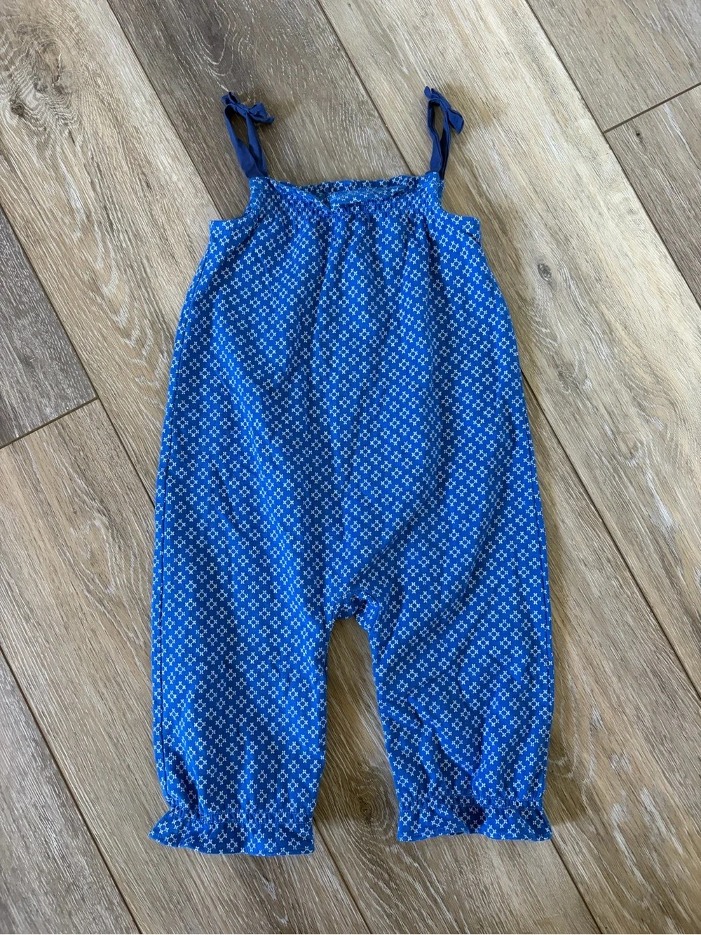 Gymboree Royal Blue Patterned Girls' Romper